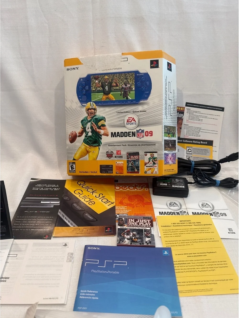Sony PSP Limited Edition Blue Console with Madden NFL 09 Entertainment Pack